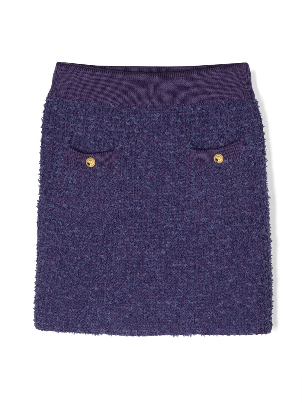 Purple boucle skirt for girls