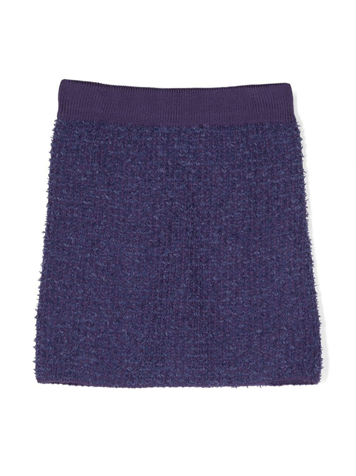 Purple boucle skirt for girls