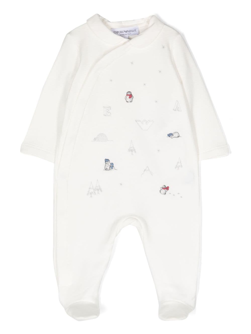 White fleece onesie for newborns