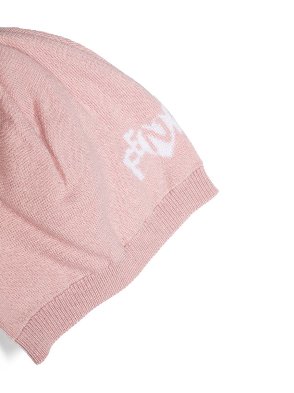 Light pink baby girl onesie with logo