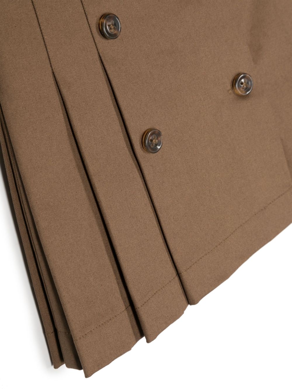 Brown skirt for girls with logo