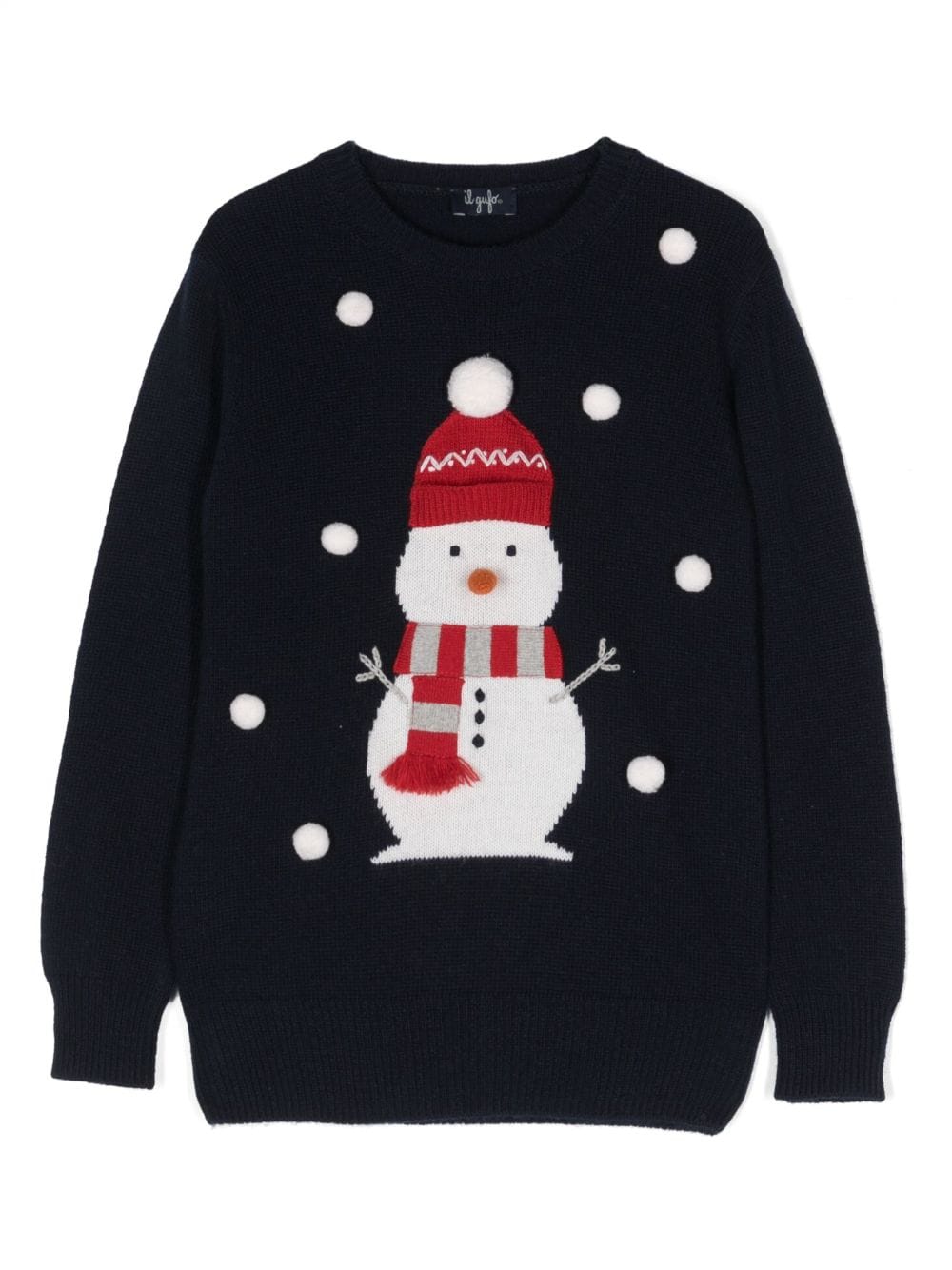 Blue sweater for children with snowman