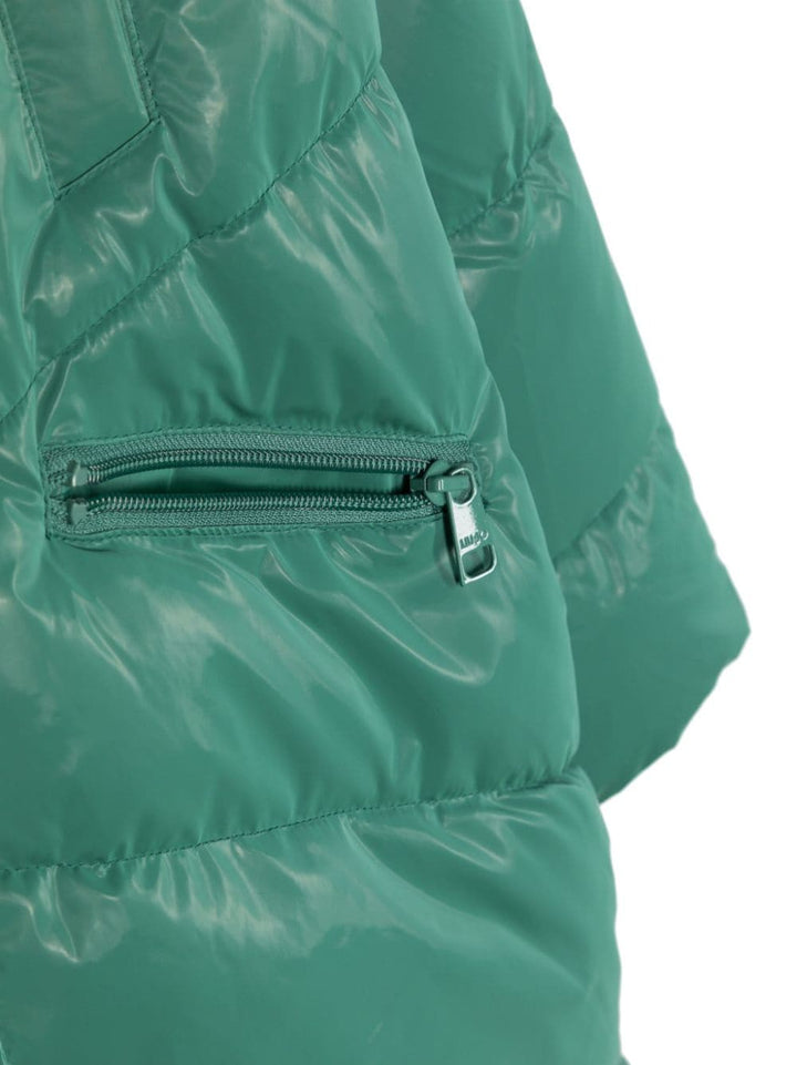 Green padded jacket for girls