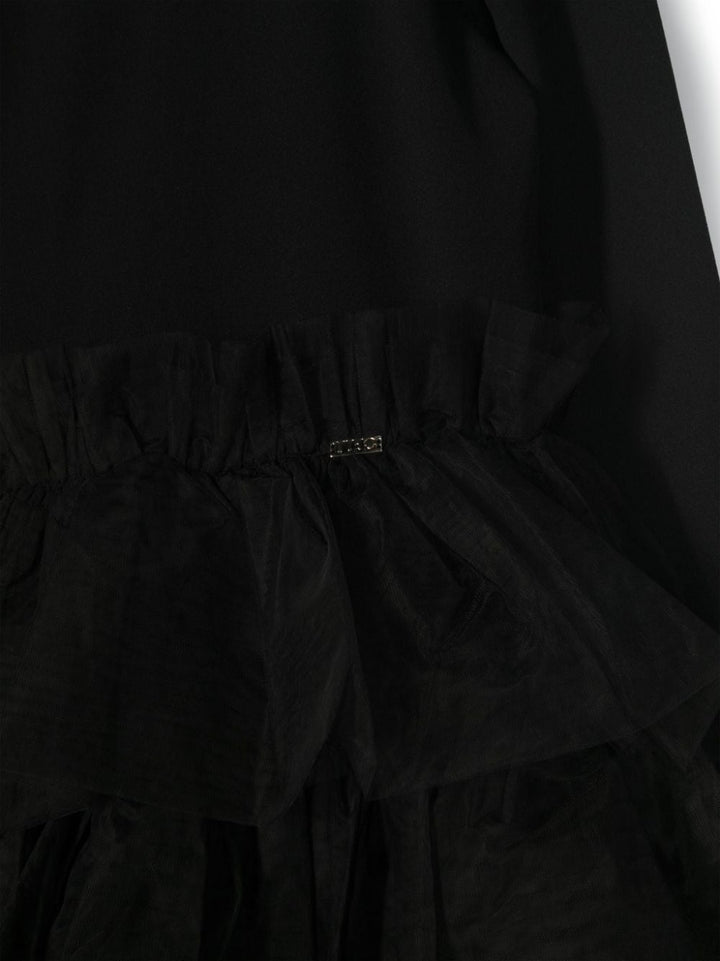 Black tulle dress for girls