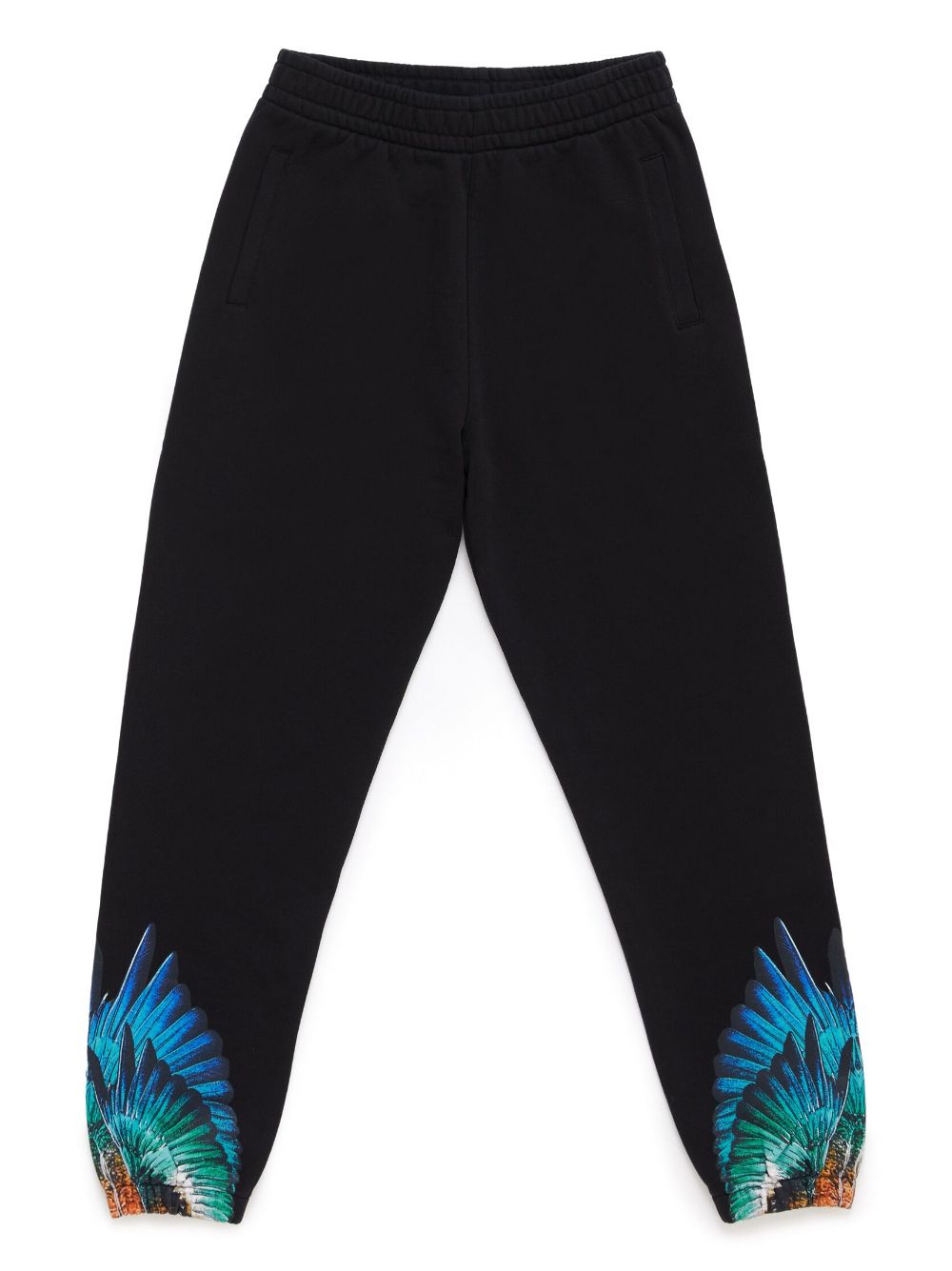 Black sports trousers with blue wings