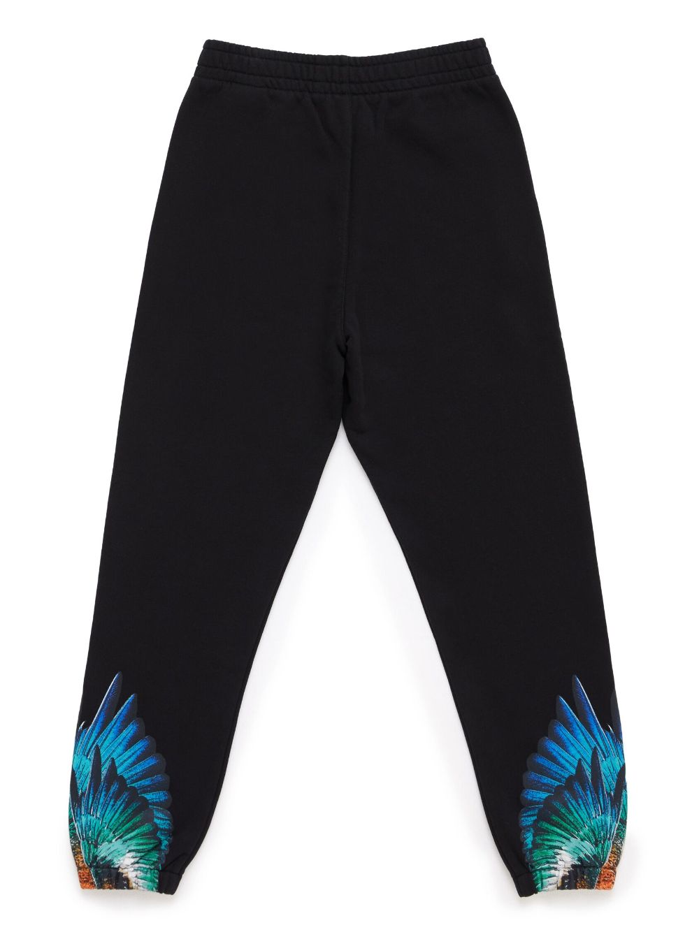 Pantalone sportivo nero con ali blu