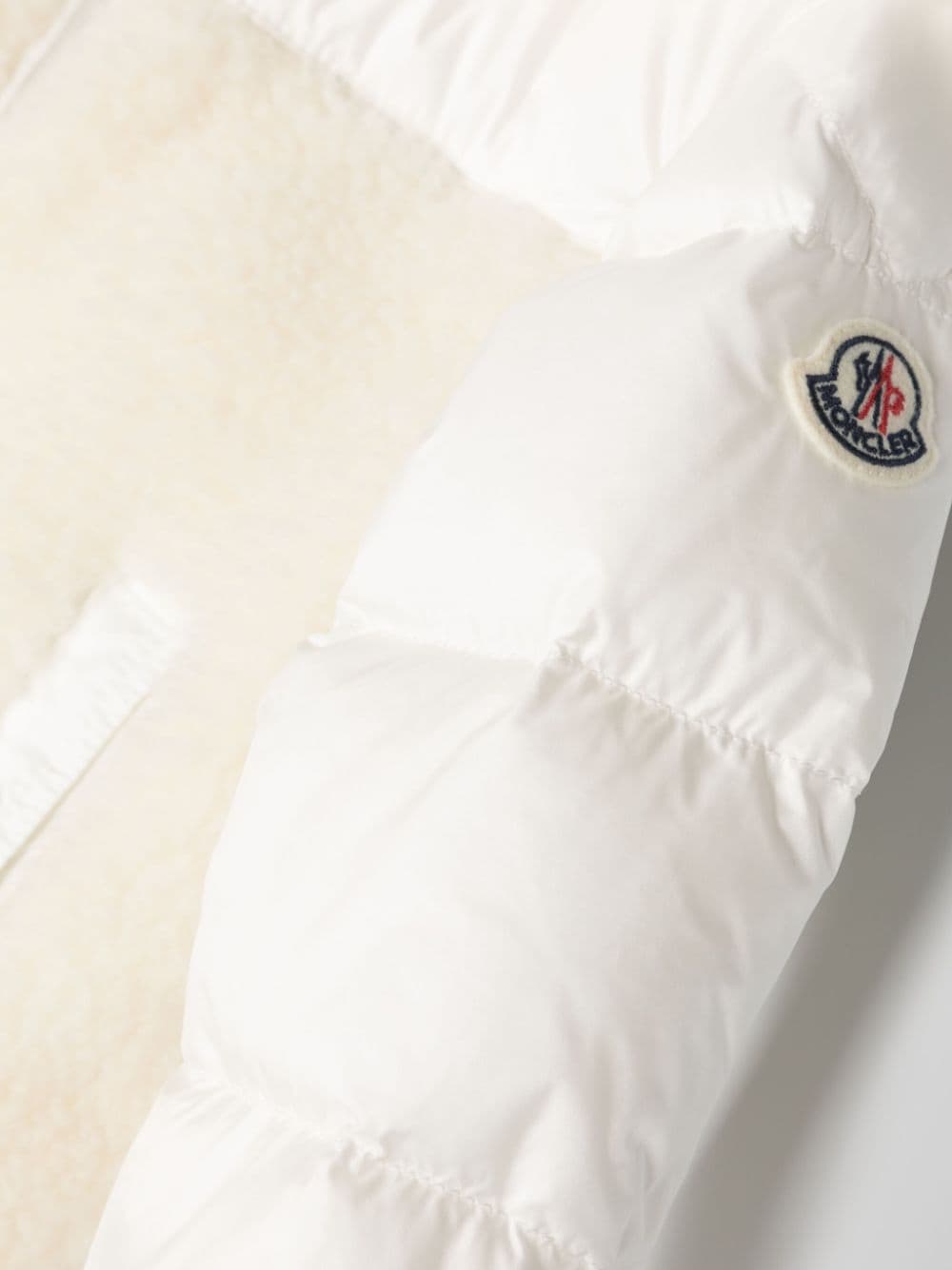 Giubbotto Anim crema per neonata 9511A00005595FE 034 Moncler Kids 