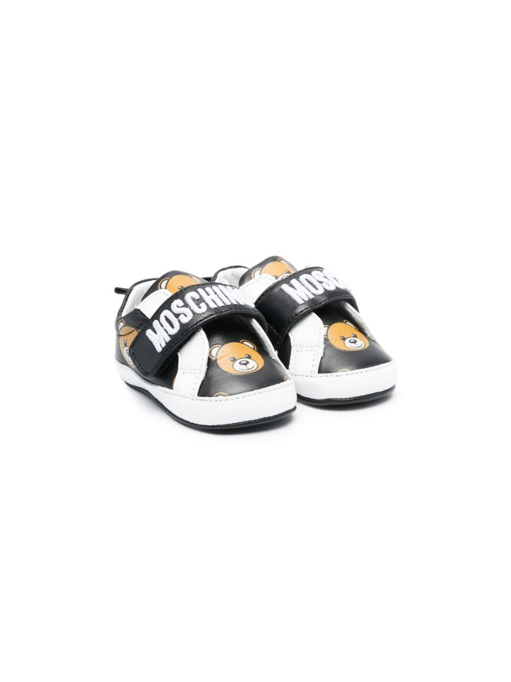 Black and white sneakers for newborns