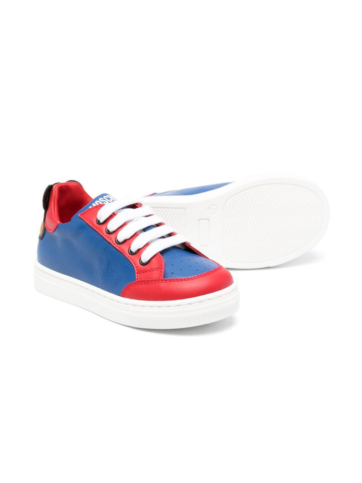 Sneakers blu e rosse per bambino