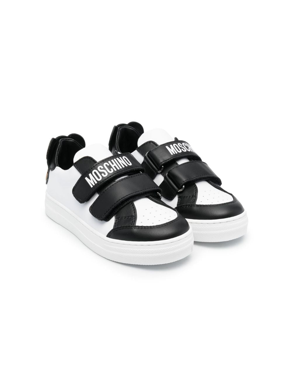 Black and white sneakers for children