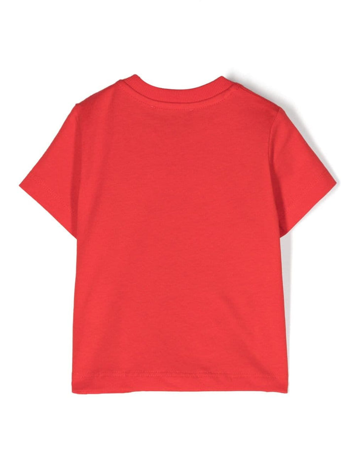 T-shirt rossa per neonati con stampa