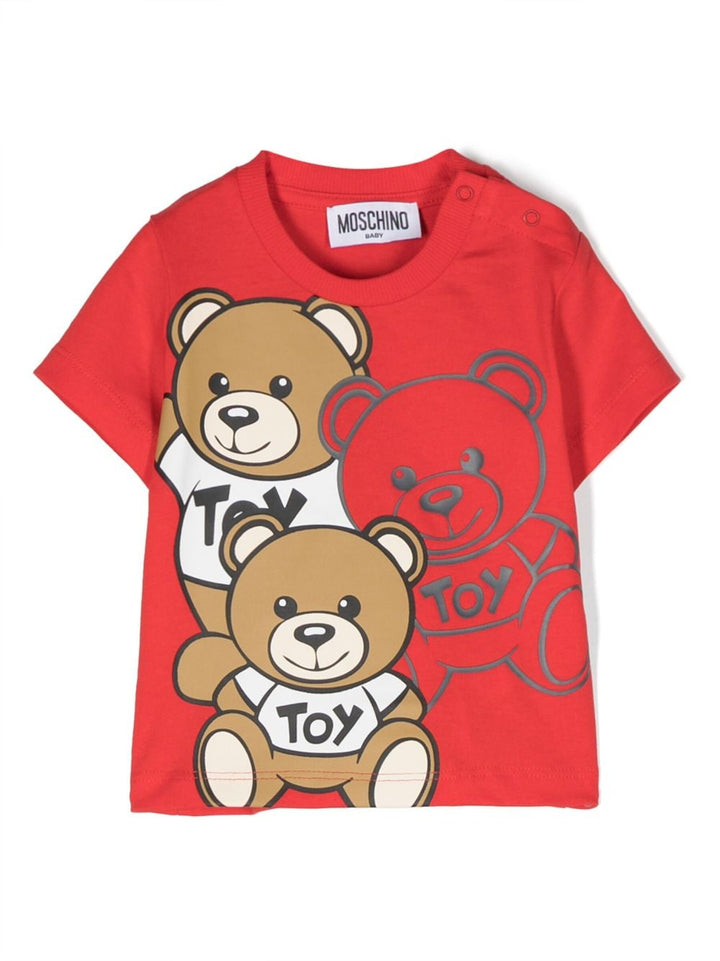 Red baby t-shirt with print