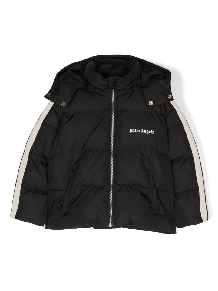 Black jacket for boys with logo