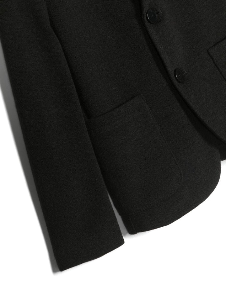 Black blazer for boys with logo