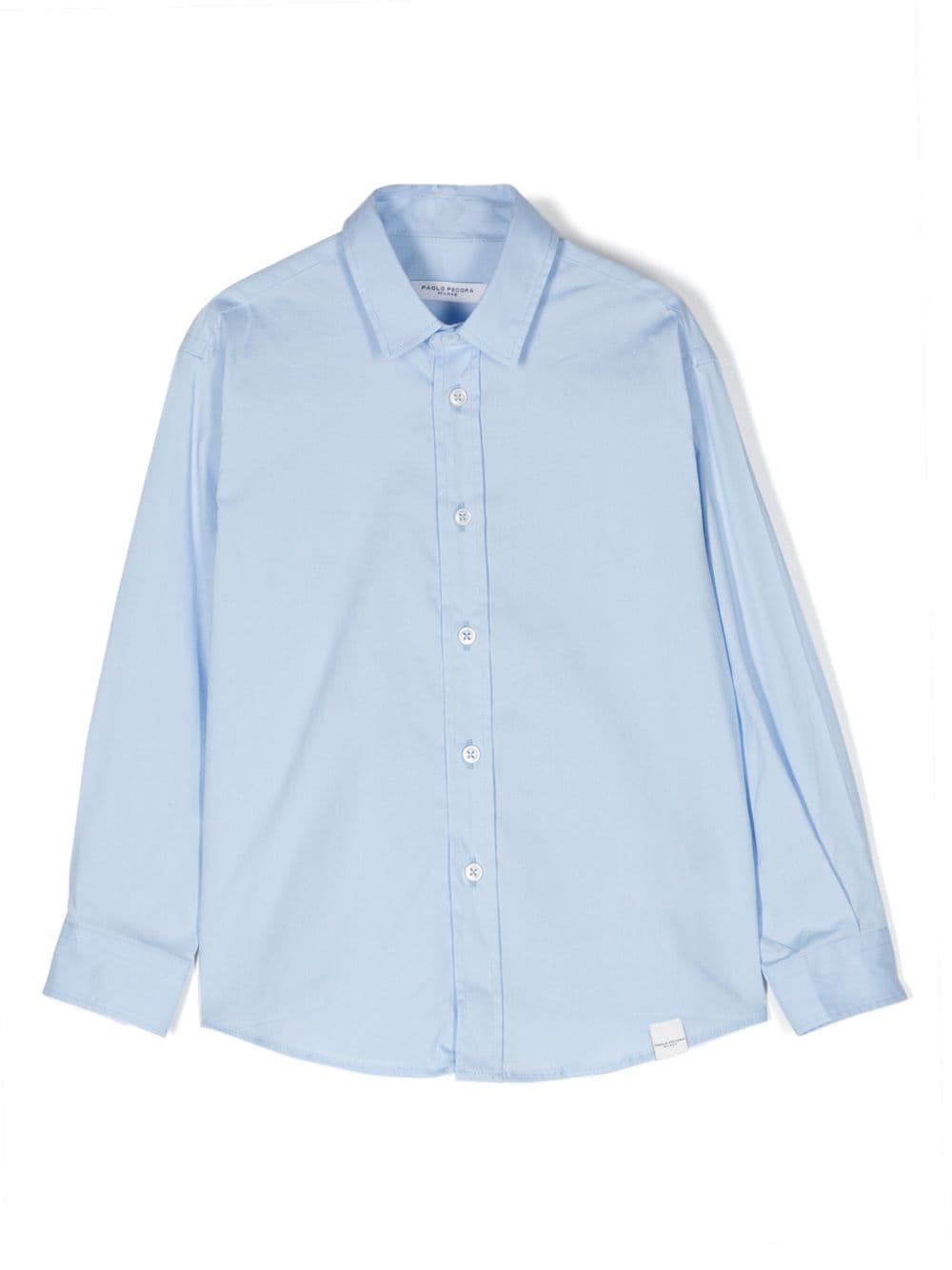 Camicia azzurra per bambino in cotone