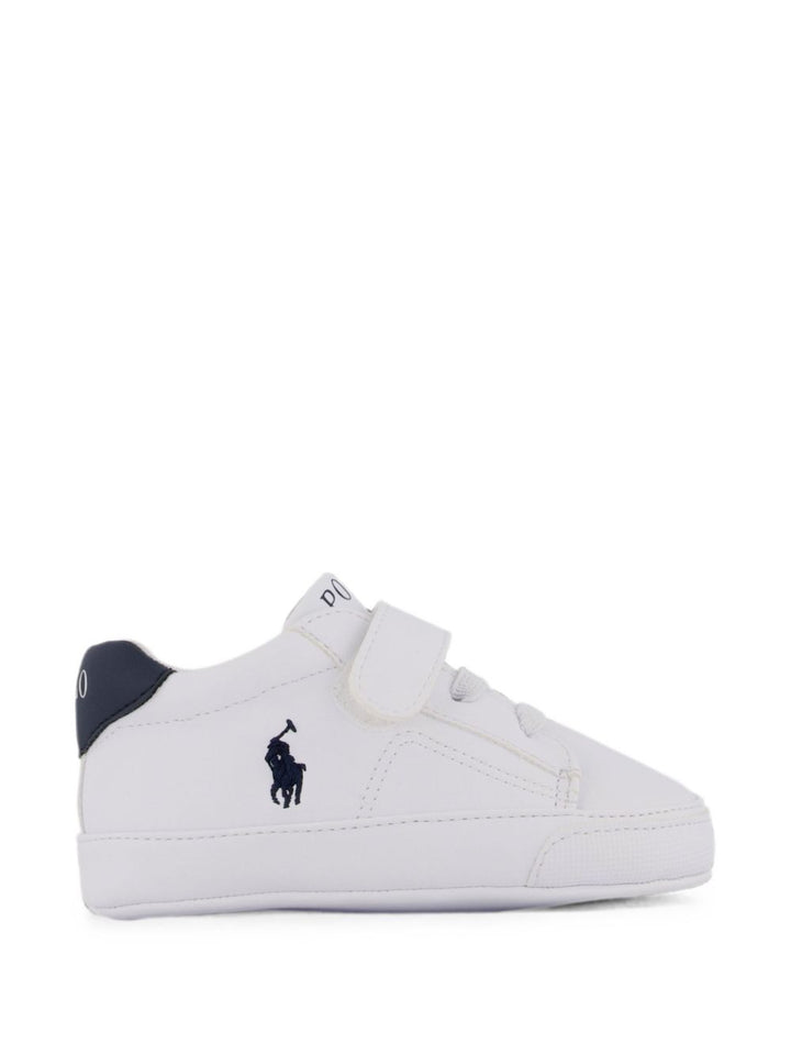 Sneakers bianche/blu per neonato RL100720 THE Ralph Lauren Kids 