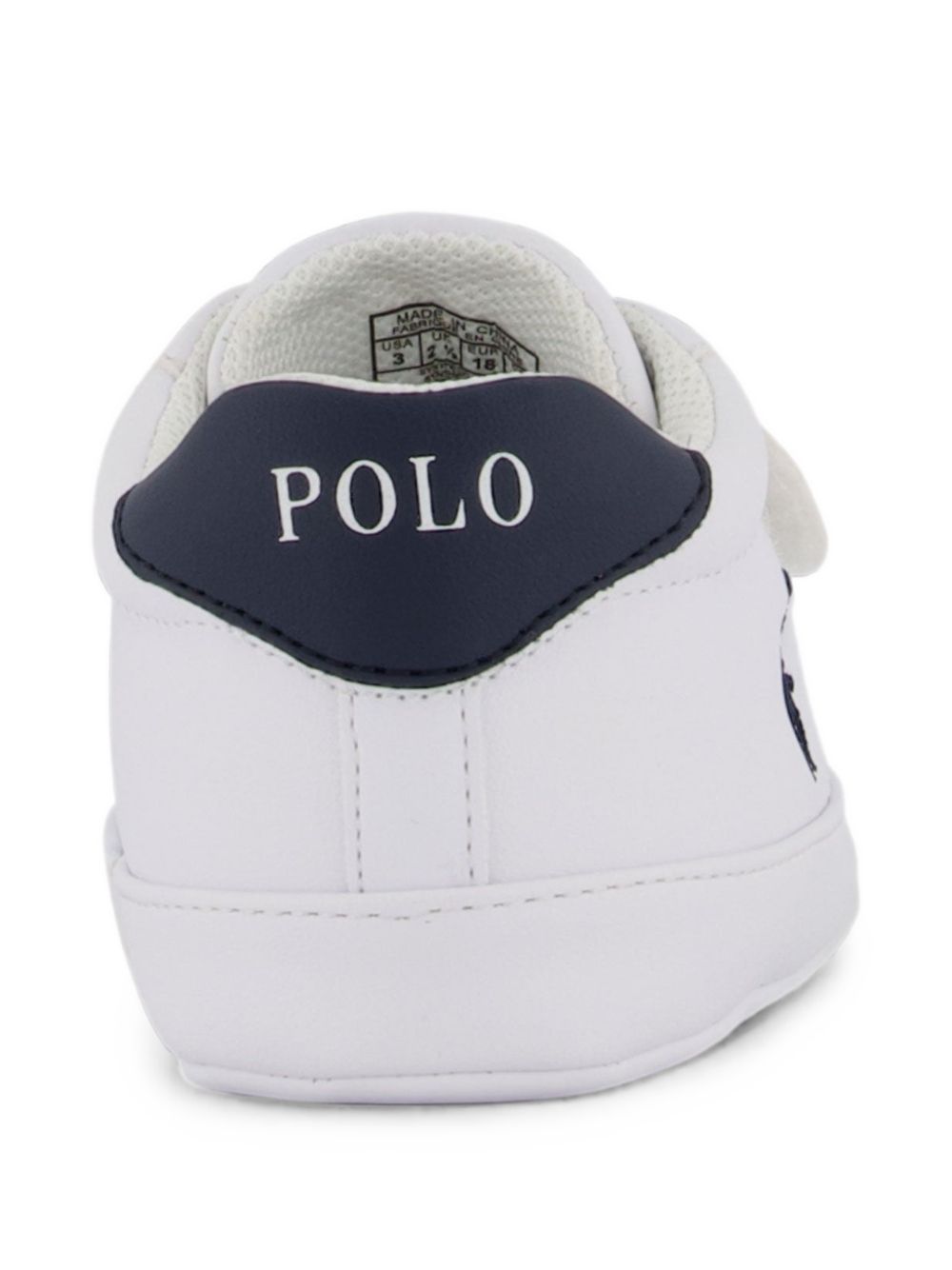 Sneakers bianche/blu per neonato RL100720 THE Ralph Lauren Kids 