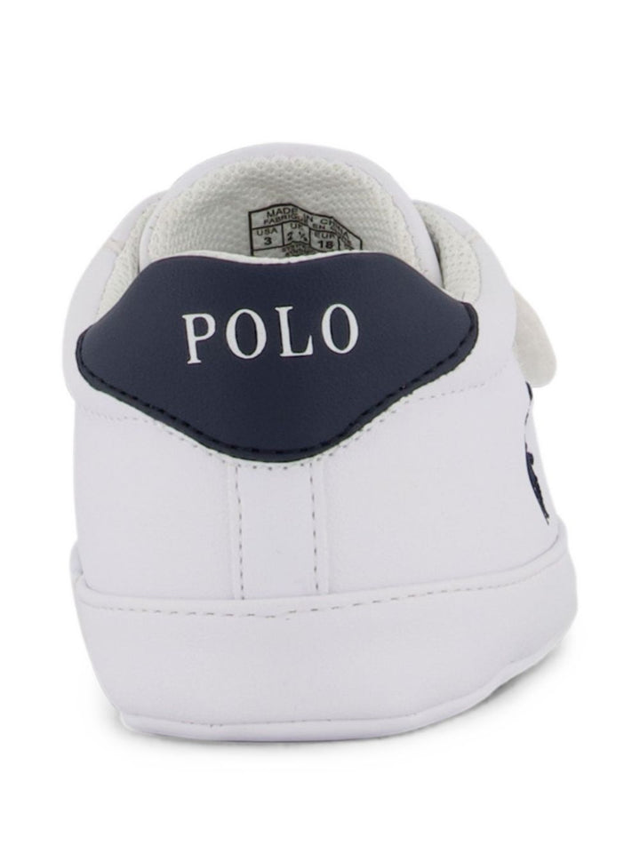 Sneakers bianche/blu per neonato RL100720 THE Ralph Lauren Kids 