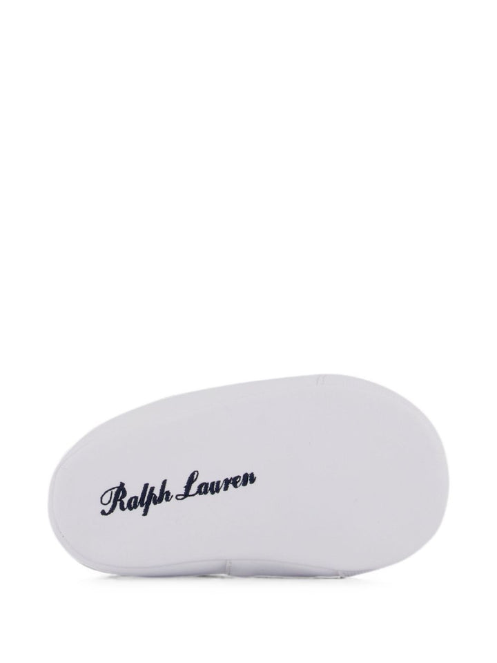 Sneakers bianche/blu per neonato RL100720 THE Ralph Lauren Kids 