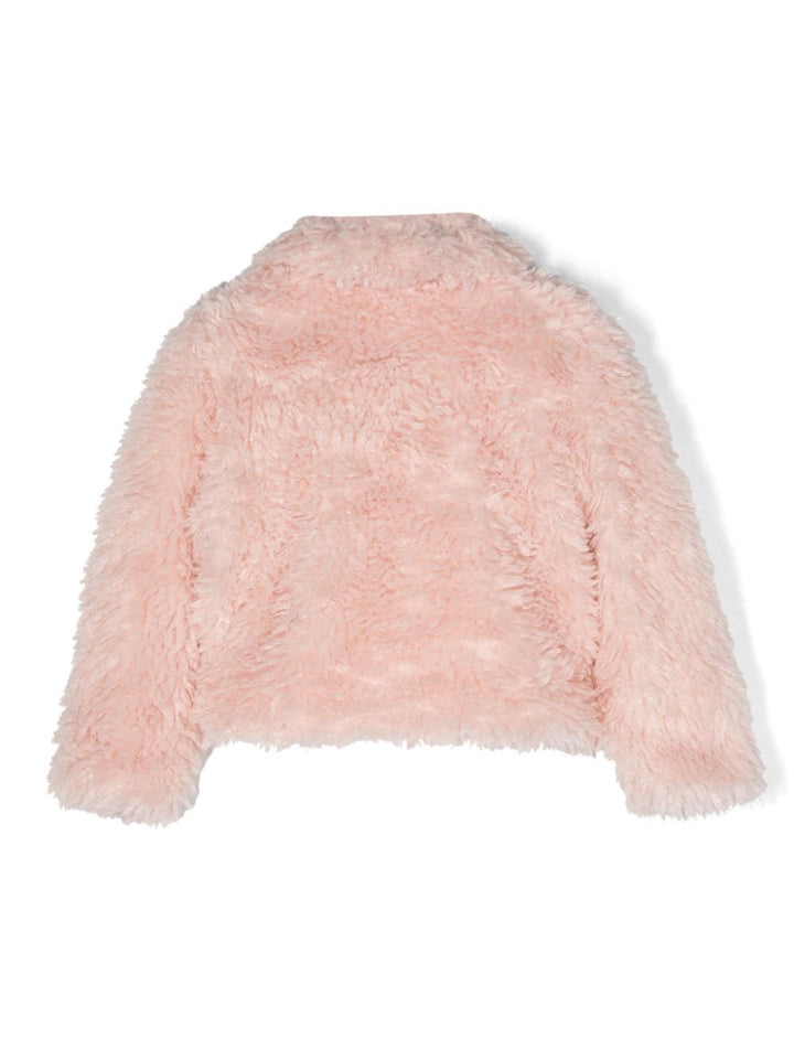 Pink fur jacket for girls