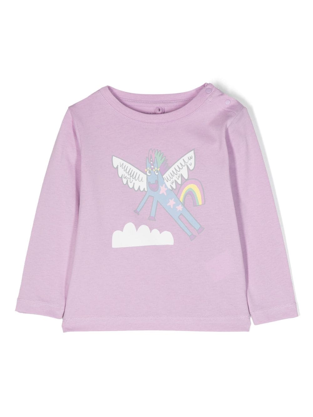Lila t-shirt for baby girls with print