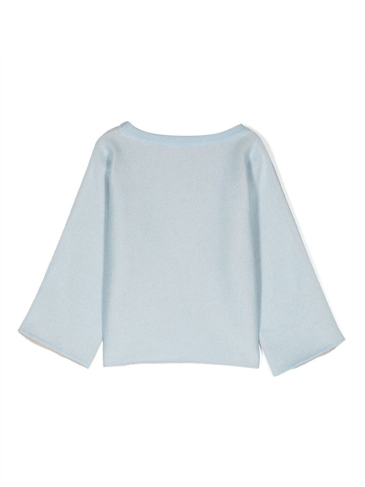 Light blue sweater for girls