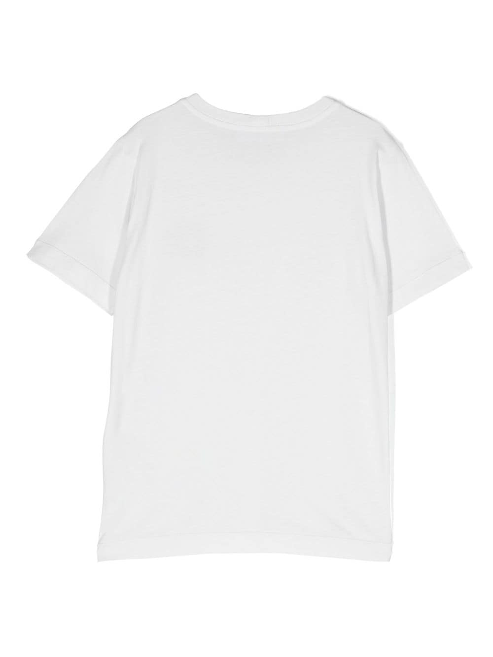 White t-shirt for boys with logo