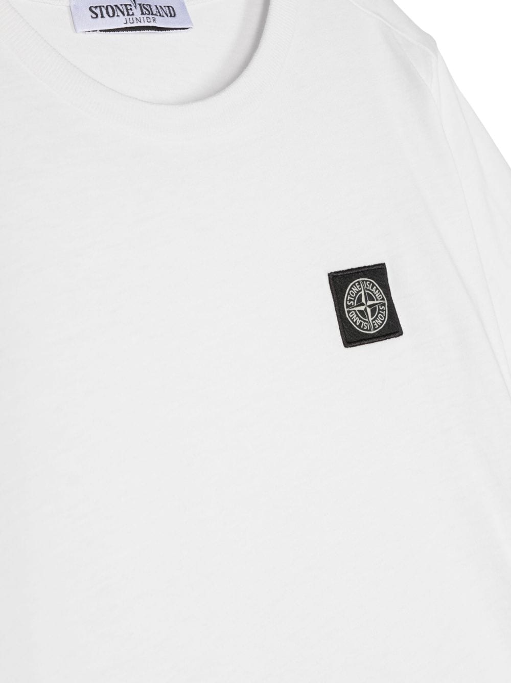 White t-shirt for boys with logo