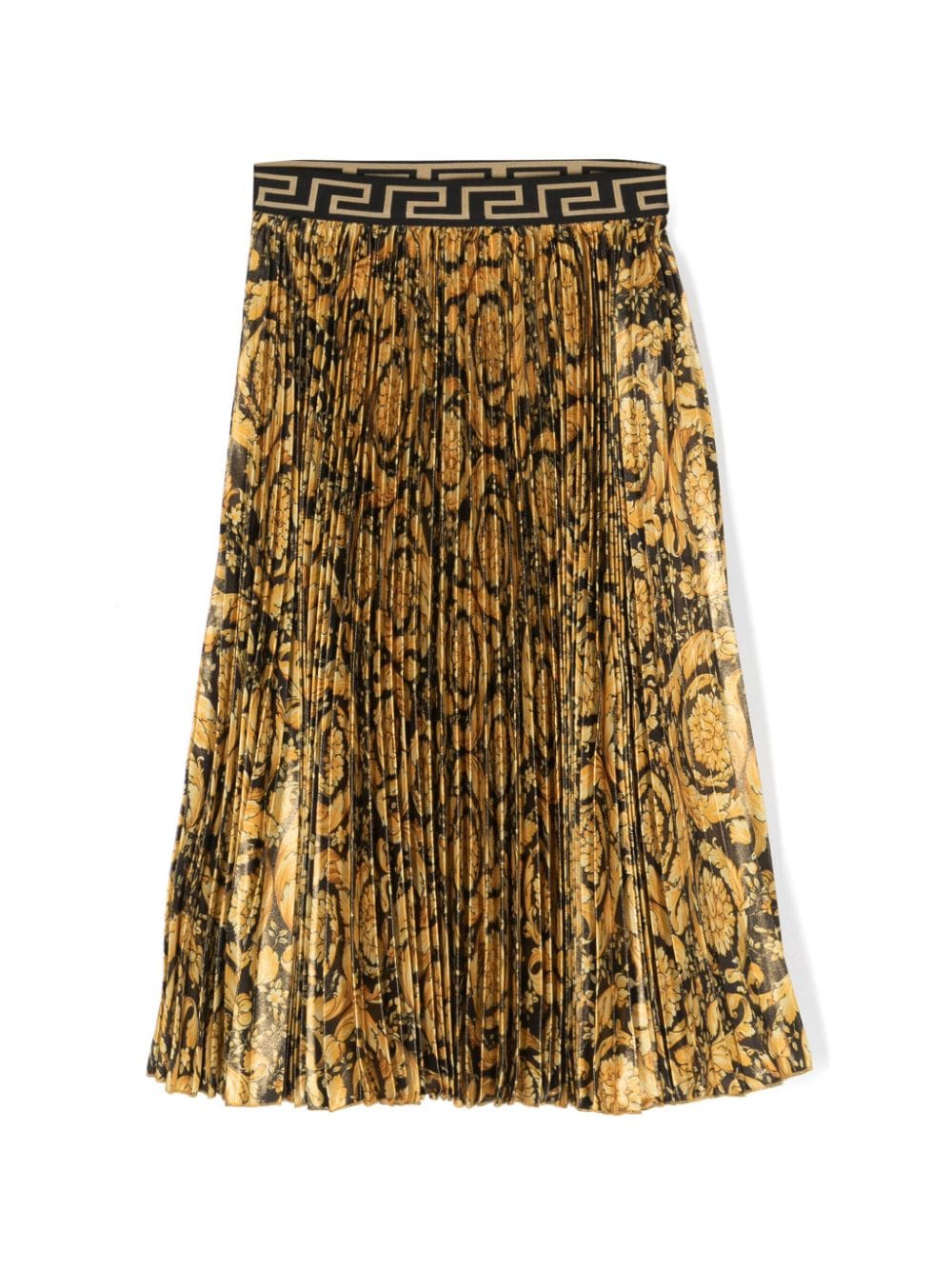 Gonna nera e oro per bambina 10101401A07570 5B000 Versace Kids 