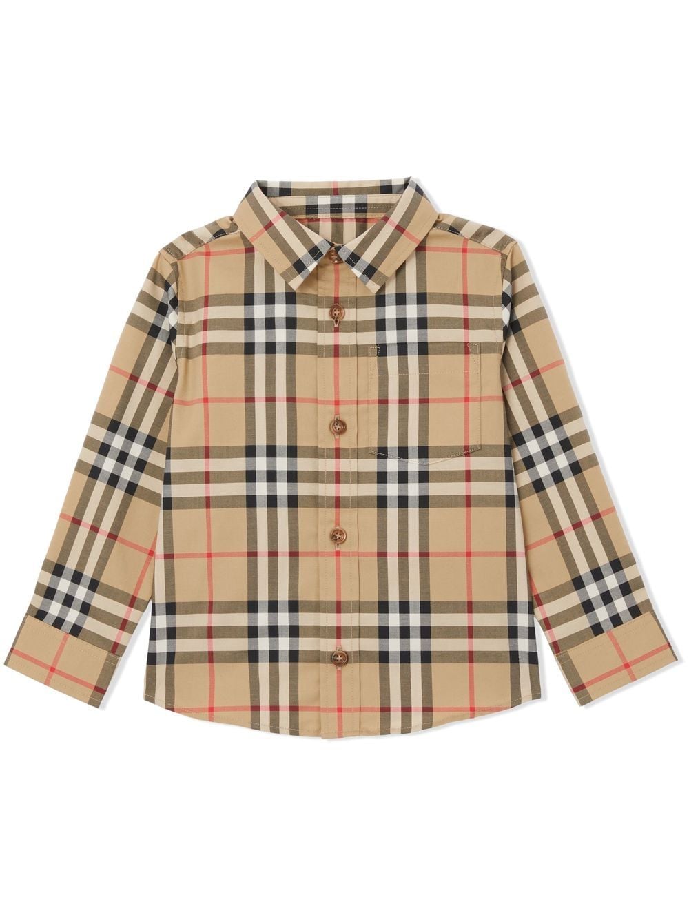 Camicia archive beige per bambino 8059654 A7028 Burberry Kids 