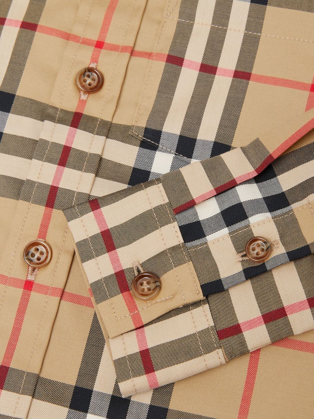 Camicia archive beige per bambino 8059654 A7028 Burberry Kids 