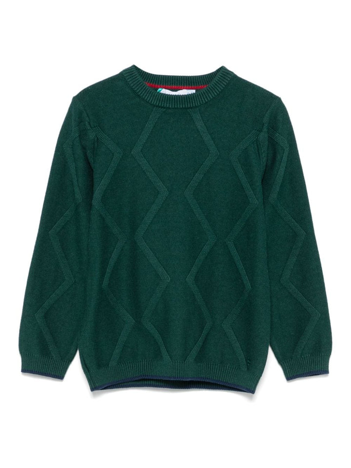 Maglione verde scuro per bambino