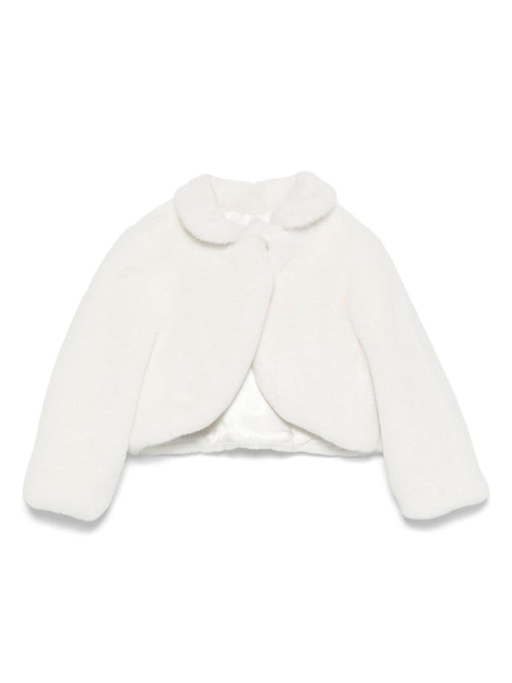 Cappotto bianco per neonata