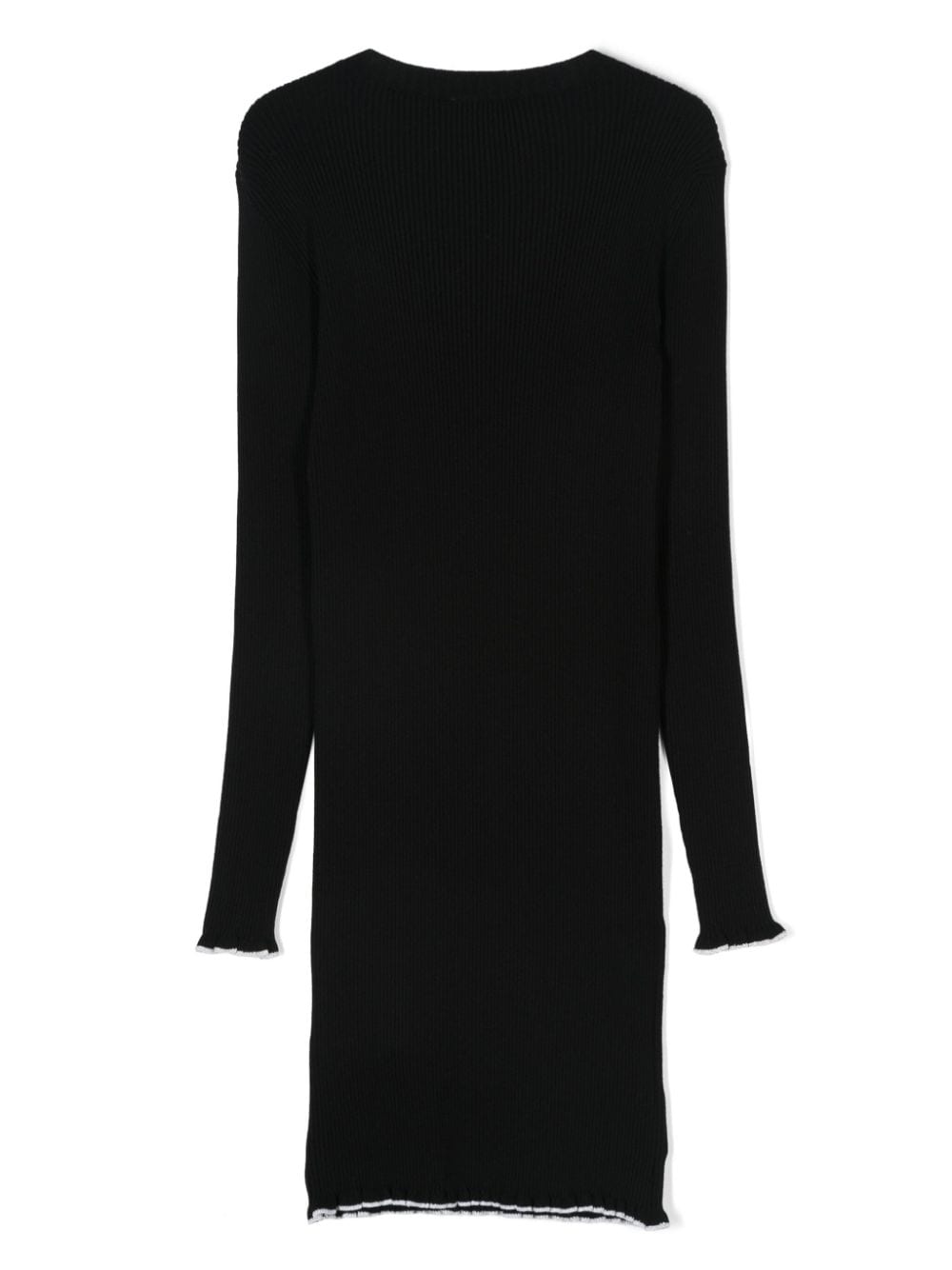 Abito nero per bambina BV1A80Z2358 930AG Balmain Kids 
