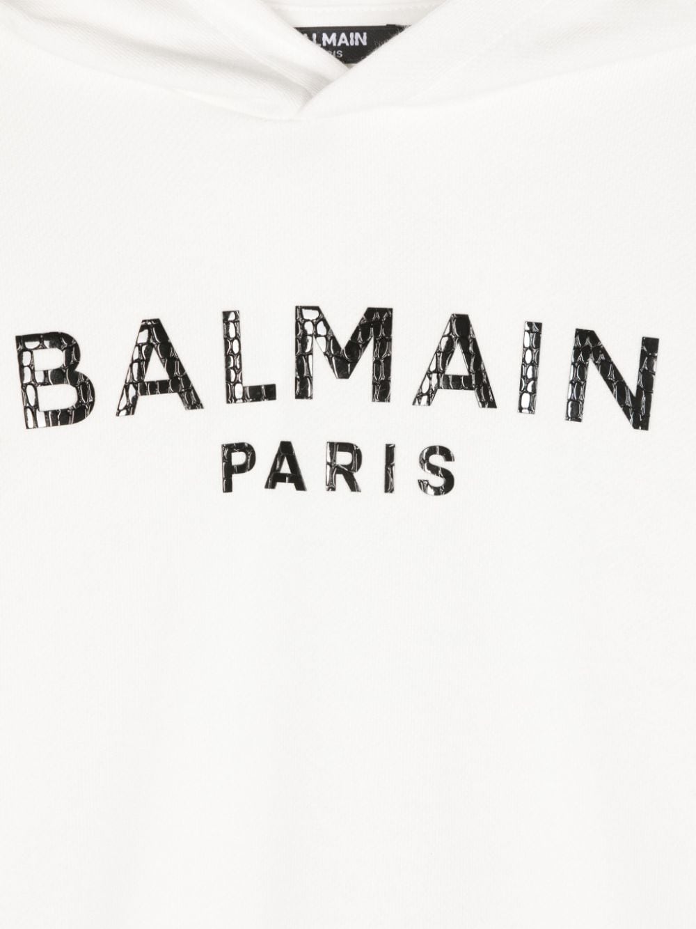 Felpa per bambino in cotone bianca BV4P00Z0001 102NE Balmain Kids 