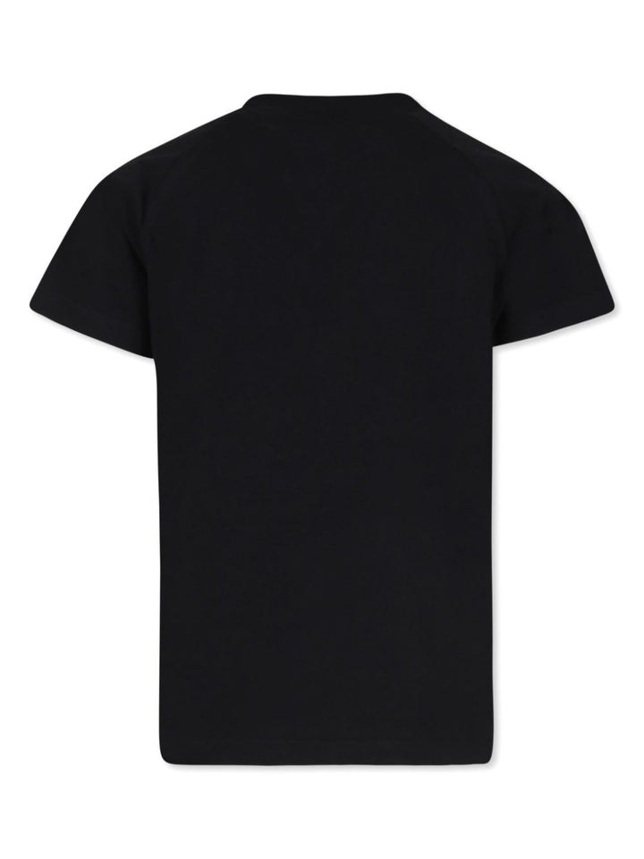 Black t-shirt for boys with logo