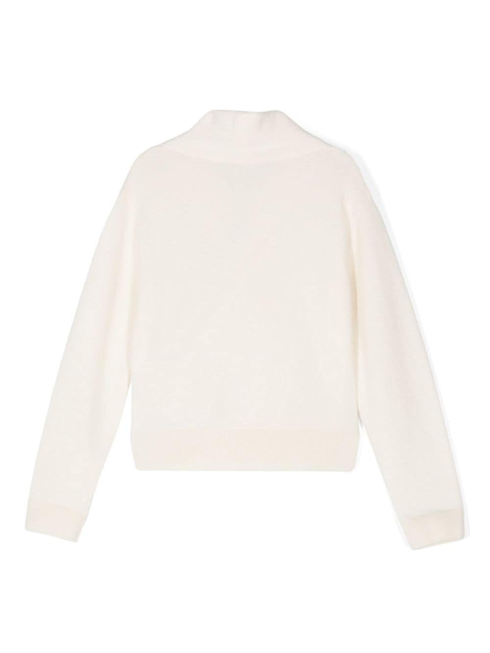 Ivory white sweater for girls