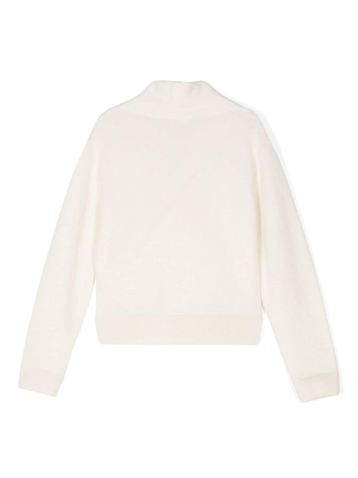 Ivory white sweater for girls