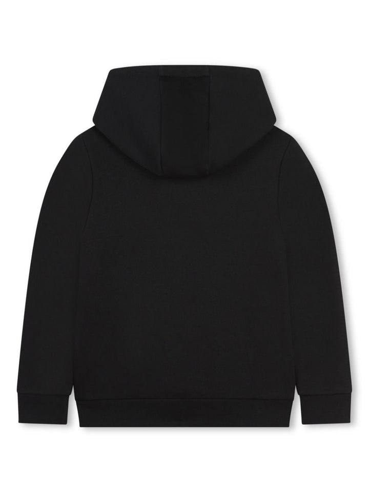 Black sweatshirt for boys with logo