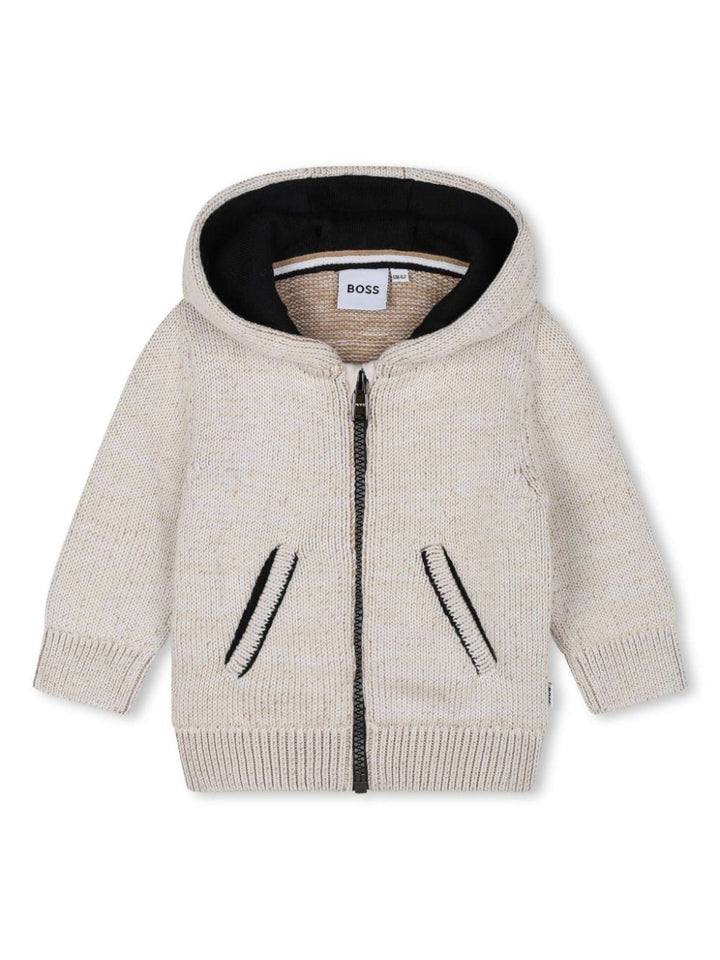 Light beige cardigan for newborn