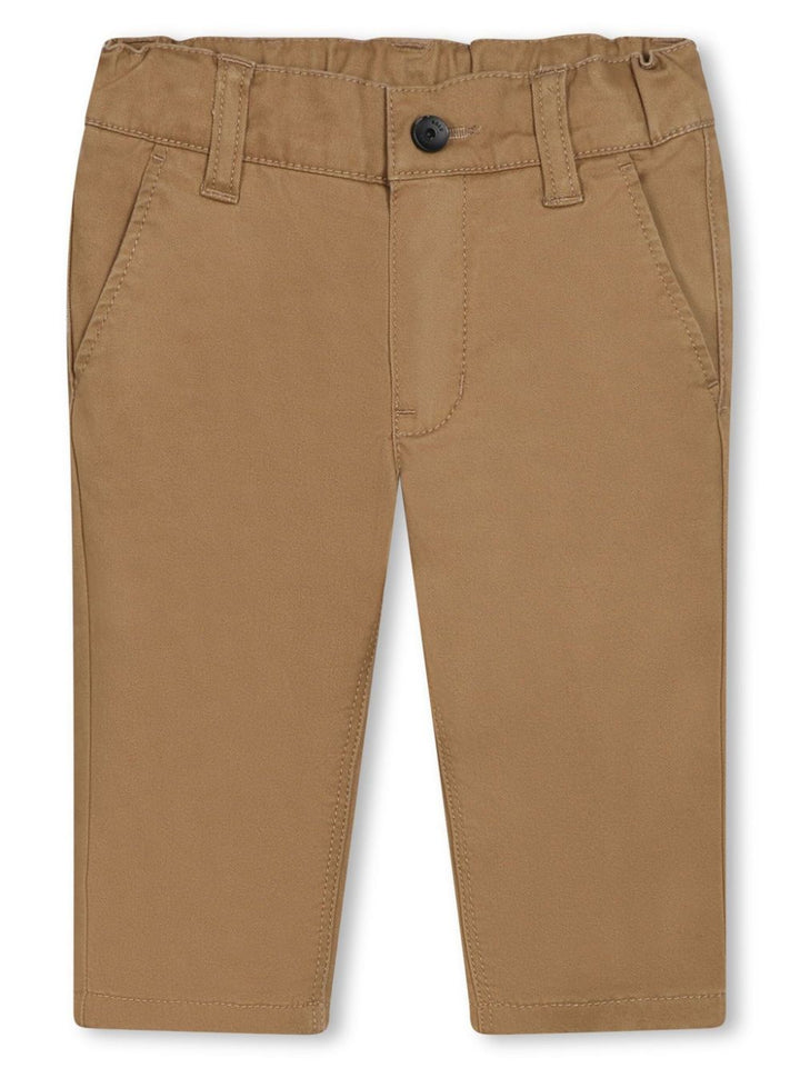 Beige trousers for newborns