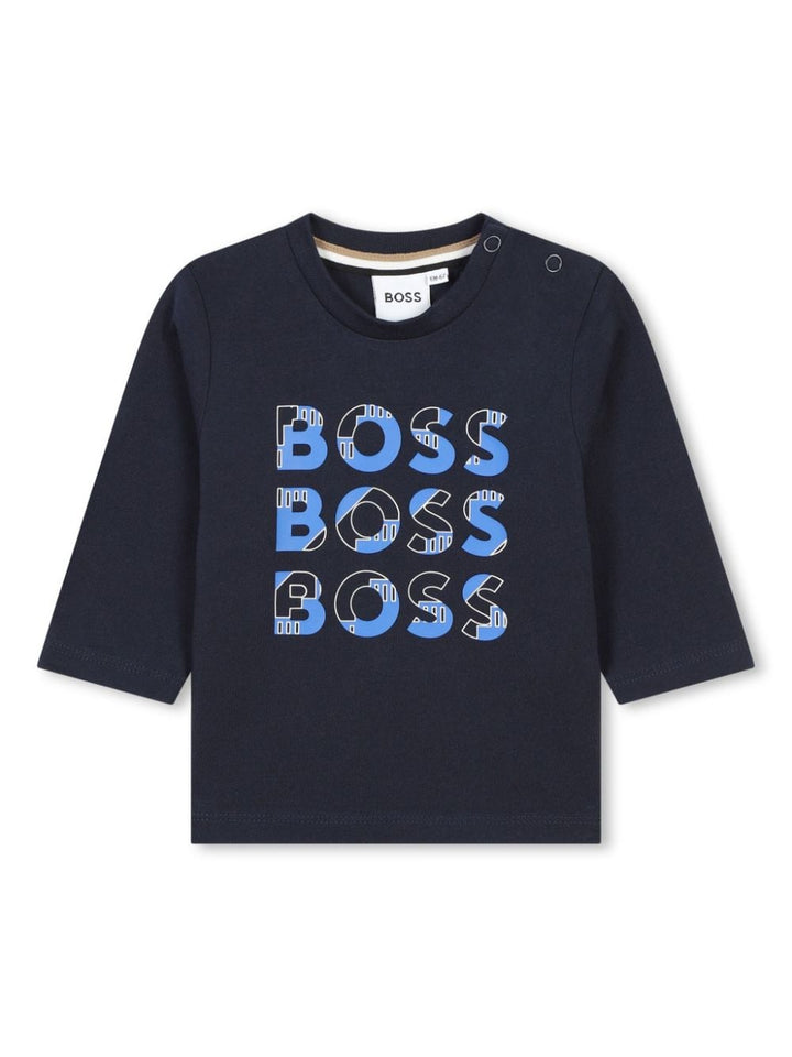 Blue baby t-shirt with logo