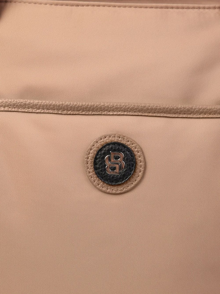 Beige mother bag with logo