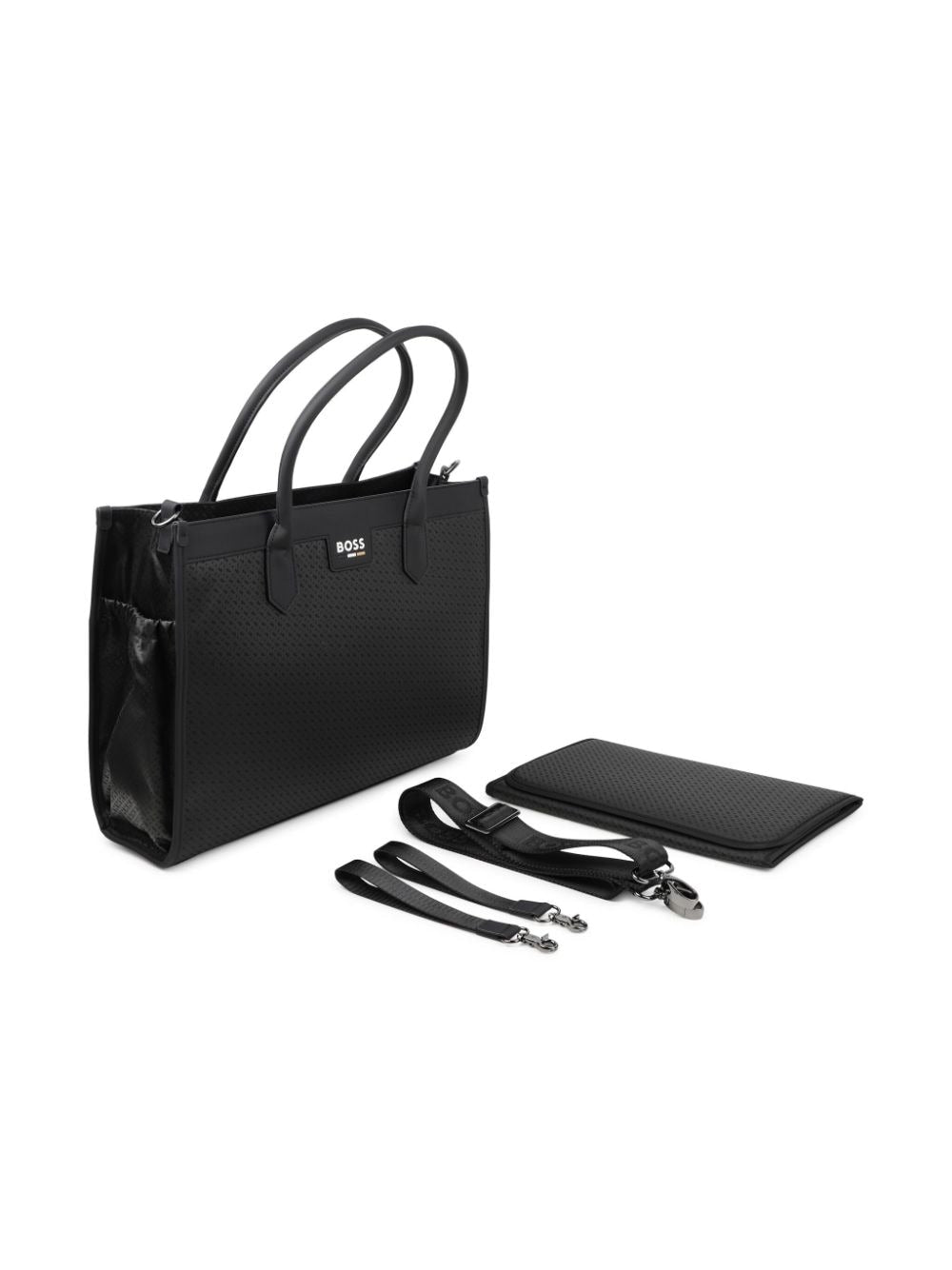 Black mom bag with logo