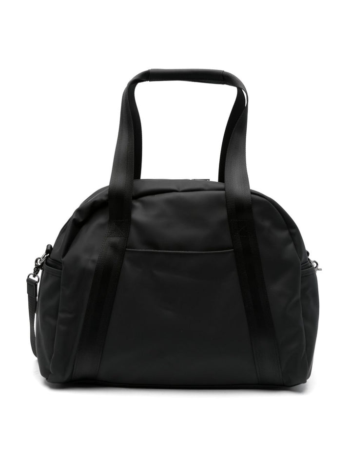 Black Polyester Baby Mama Bag