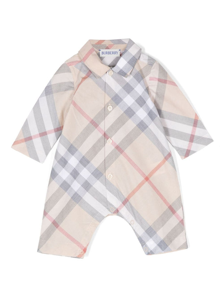 Tutina beige/multicolore per neonata 8092758 A2205 Burberry Kids 