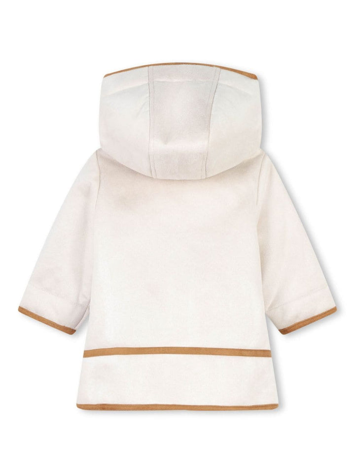 Cappotto bianco per neonata