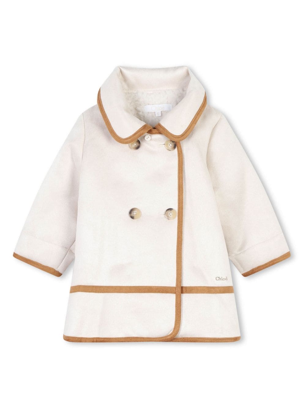 Cappotto bianco per neonata