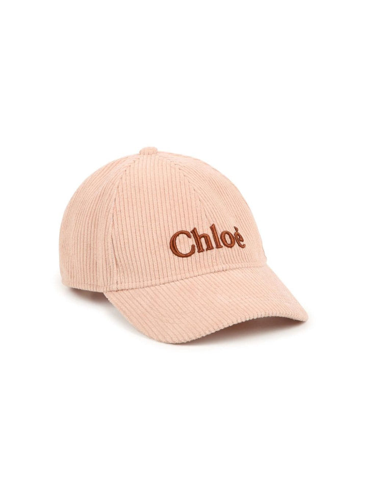 Pink hat for girls with logo