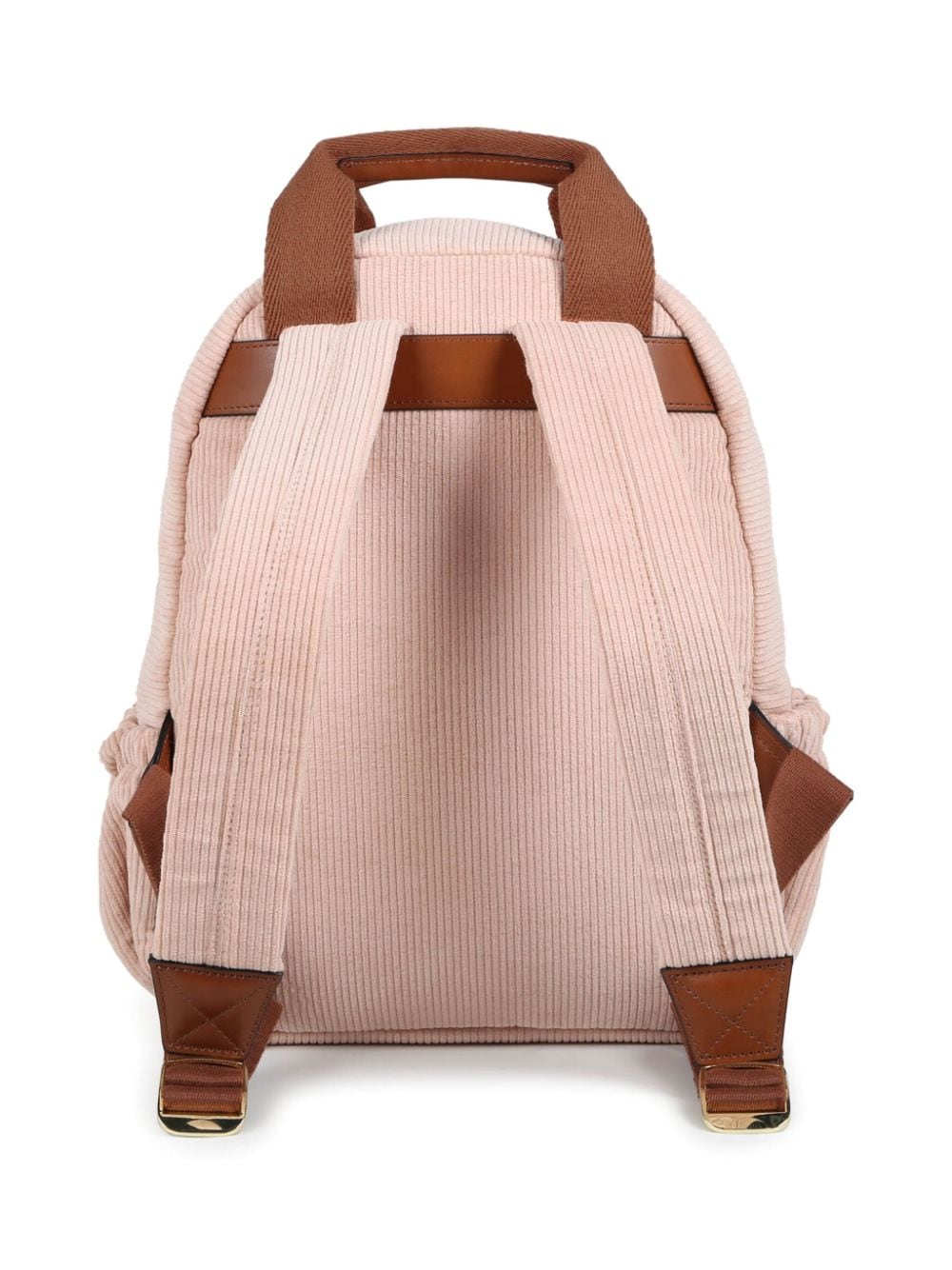 Pink backpack for girls with logo